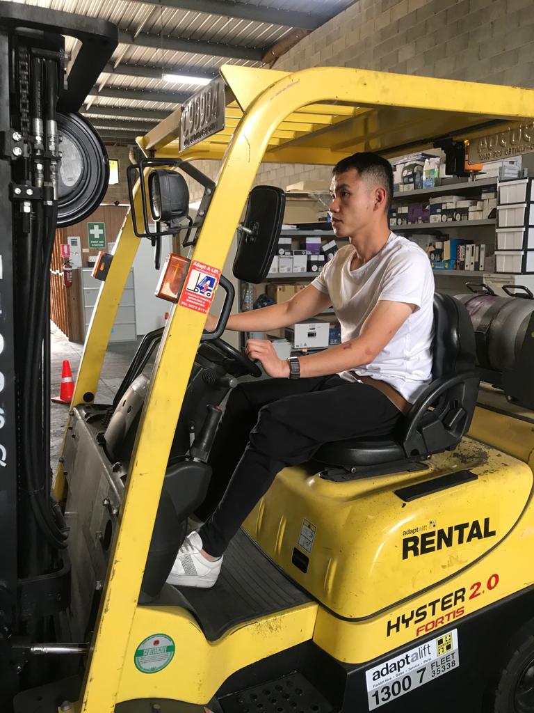 purpose of operating a forklift